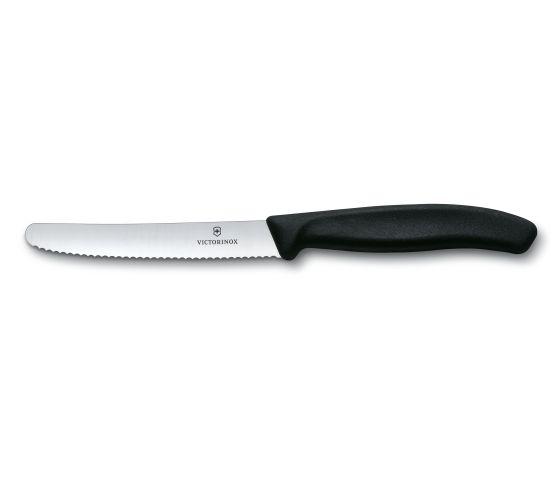 Victorinox 4.25" Serrated Paring Knife - Black