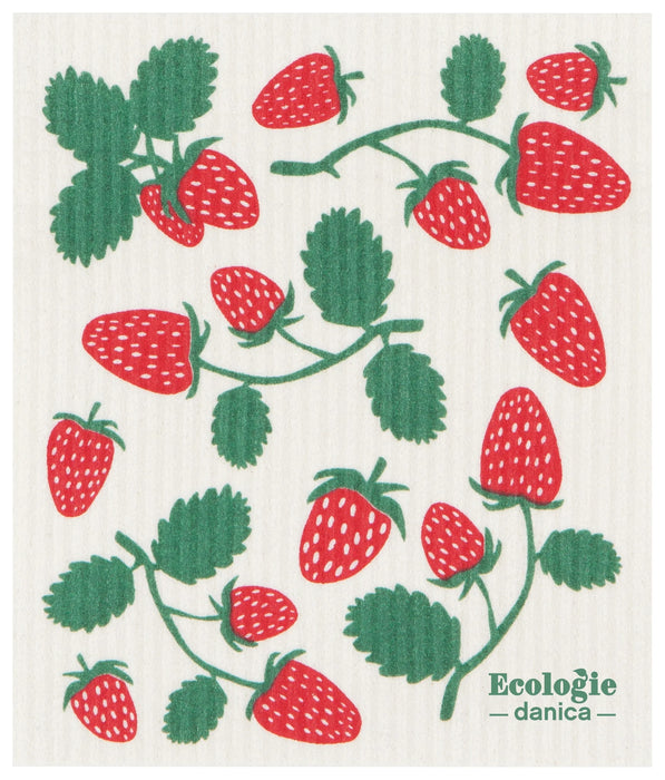 Ecologie Swedish Dish Cloth - Strawberries