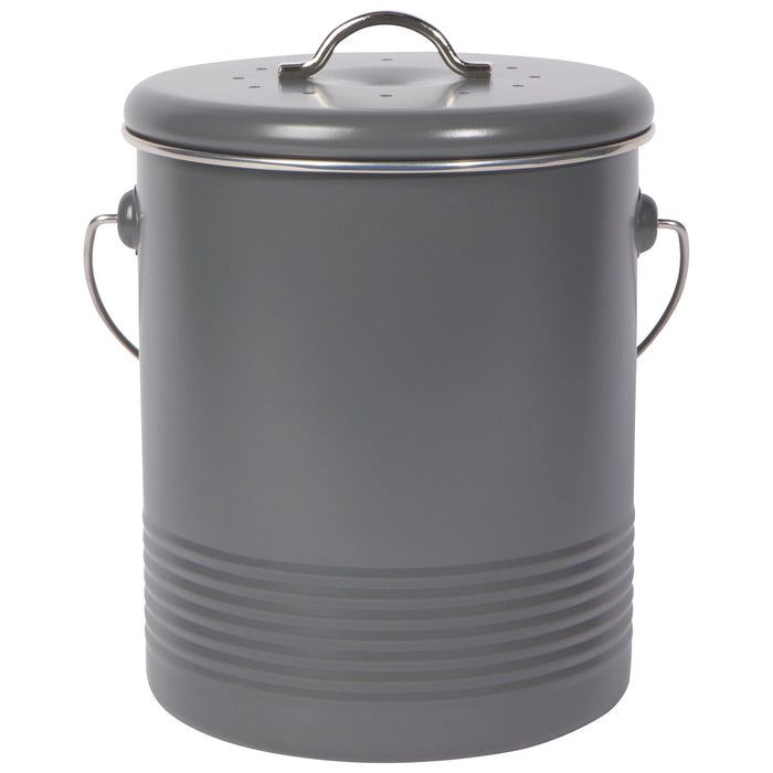 Compost Metal Bin with Activated Charcoal filter - 1.25 Gallon