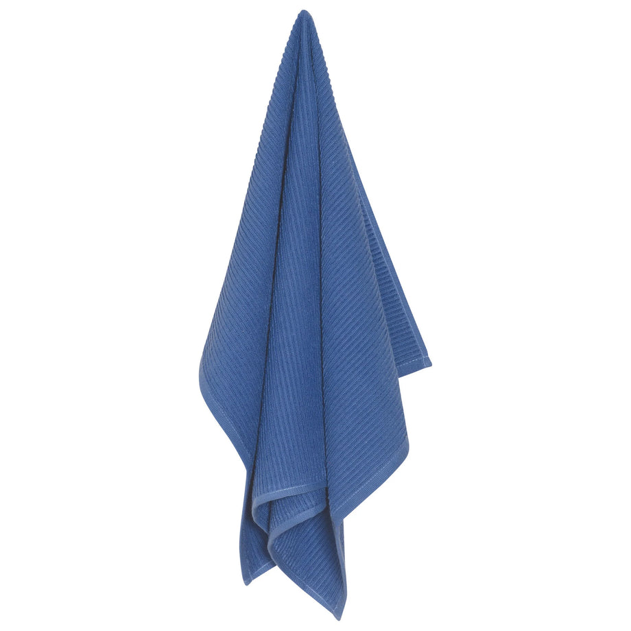 Danica Ripple Terry Cotton Dishtowel - Royal Blue